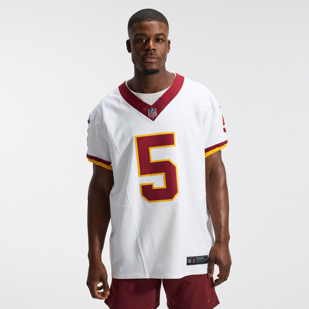 Washington Commanders Jayden Daniels Nike Alternate 2 Super Bowl Era Vapor F.U.S.E. Elite Jersey - White
