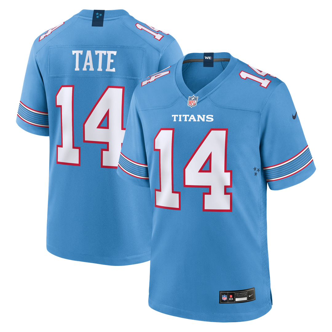 Tennessee Titans Carnell Tate Nike Team Game Jersey - Light Blue