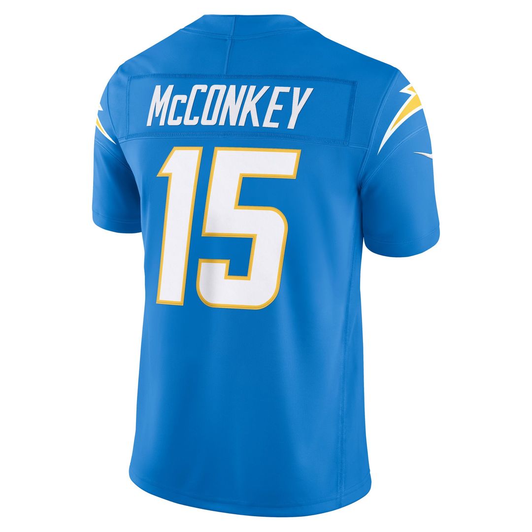 Los Angeles Chargers Ladd McConkey Nike Team Vapor F.U.S.E. Stitched Limited Jersey - Powder Blue