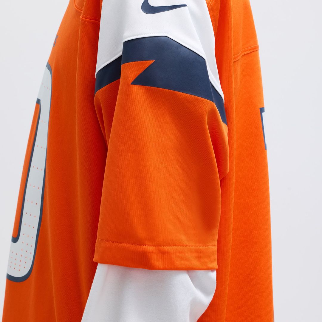 Denver Broncos Bo Nix Nike Alternate Game Jersey - Navy