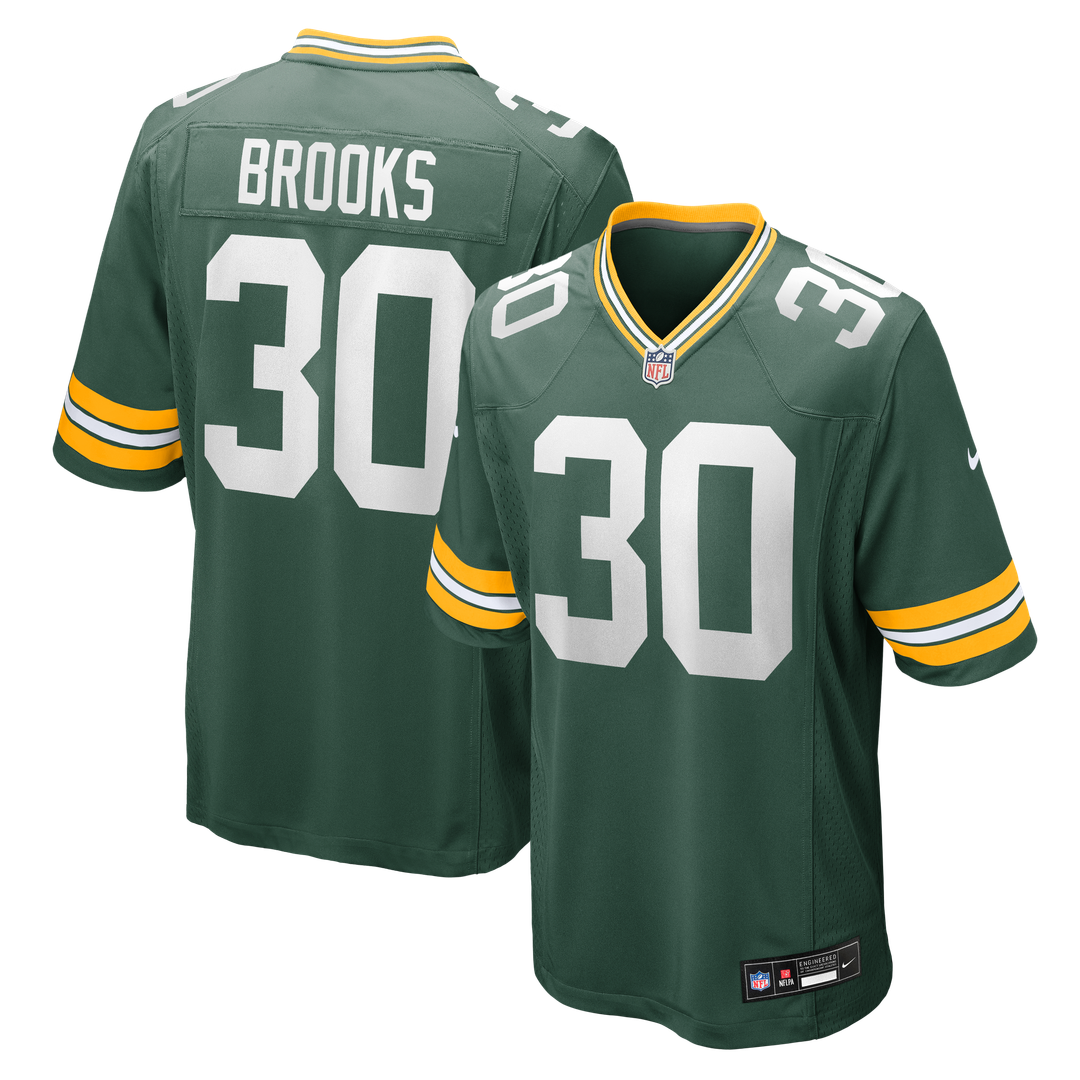 Green Bay Packers Chris Brooks Nike Team Game Jersey - Green