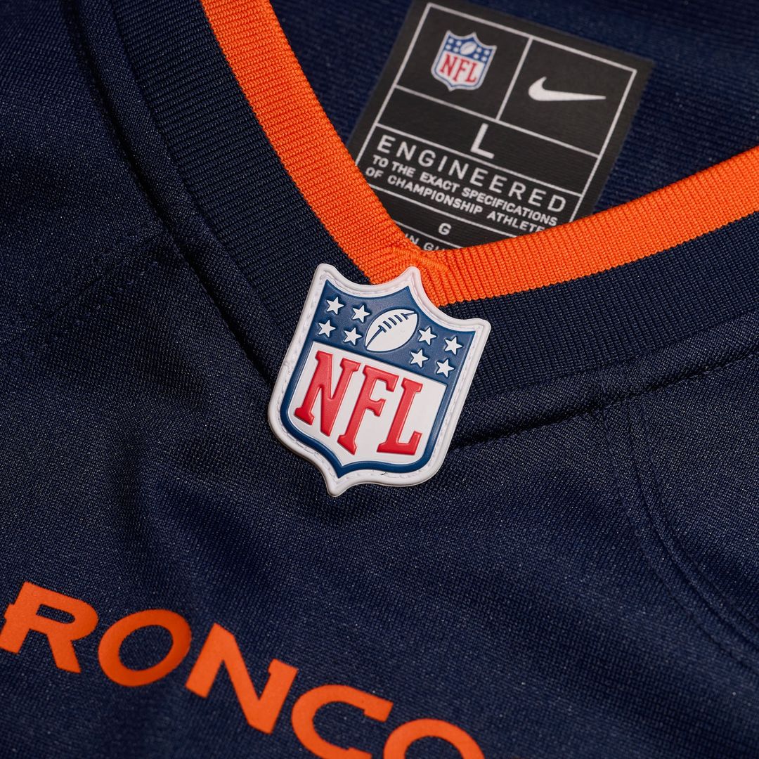 Denver Broncos Bo Nix Nike Alternate Game Jersey - Navy