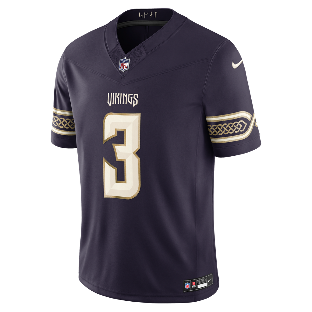 Minnesota Vikings Jordan Addison Nike 2026 Rivalries Collection Stitched Limited Jersey - Purple