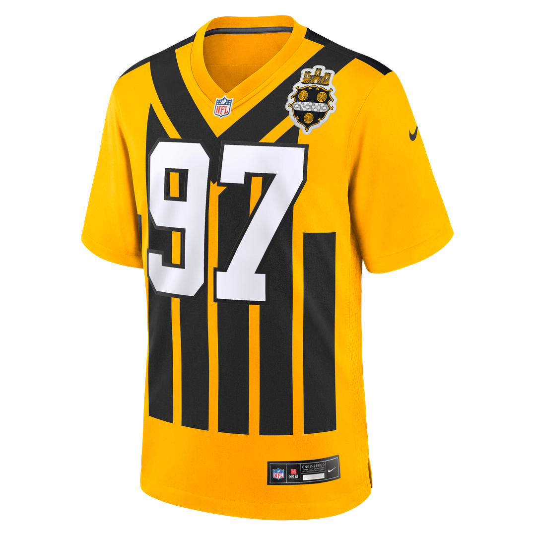 Pittsburgh Steelers Cameron Heyward Nike Alternate 1933 Throwback Game Jersey - Gold