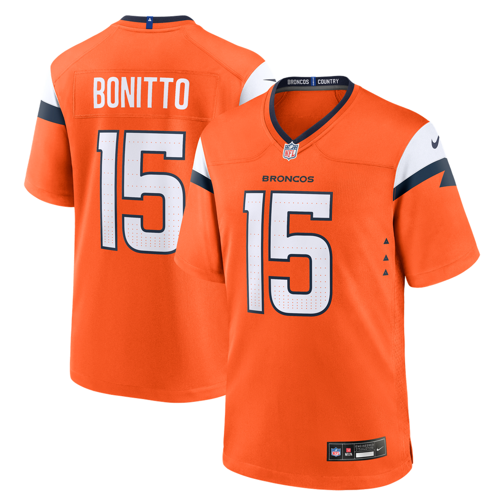 Denver Broncos Nik Bonitto Nike Team Game Jersey - Orange
