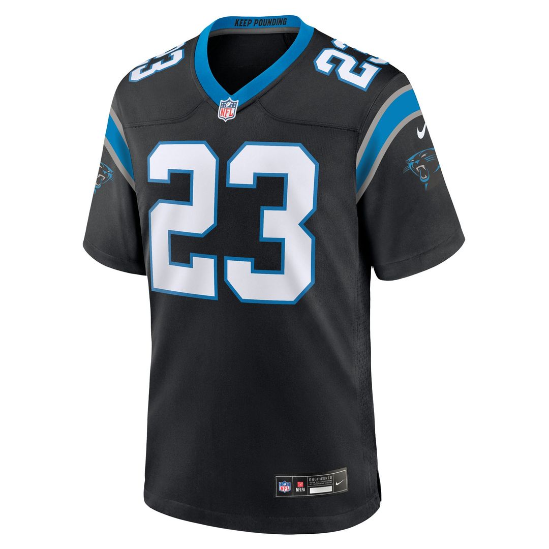 Carolina Panthers Trevor Etienne Nike Team Game Jersey - Black