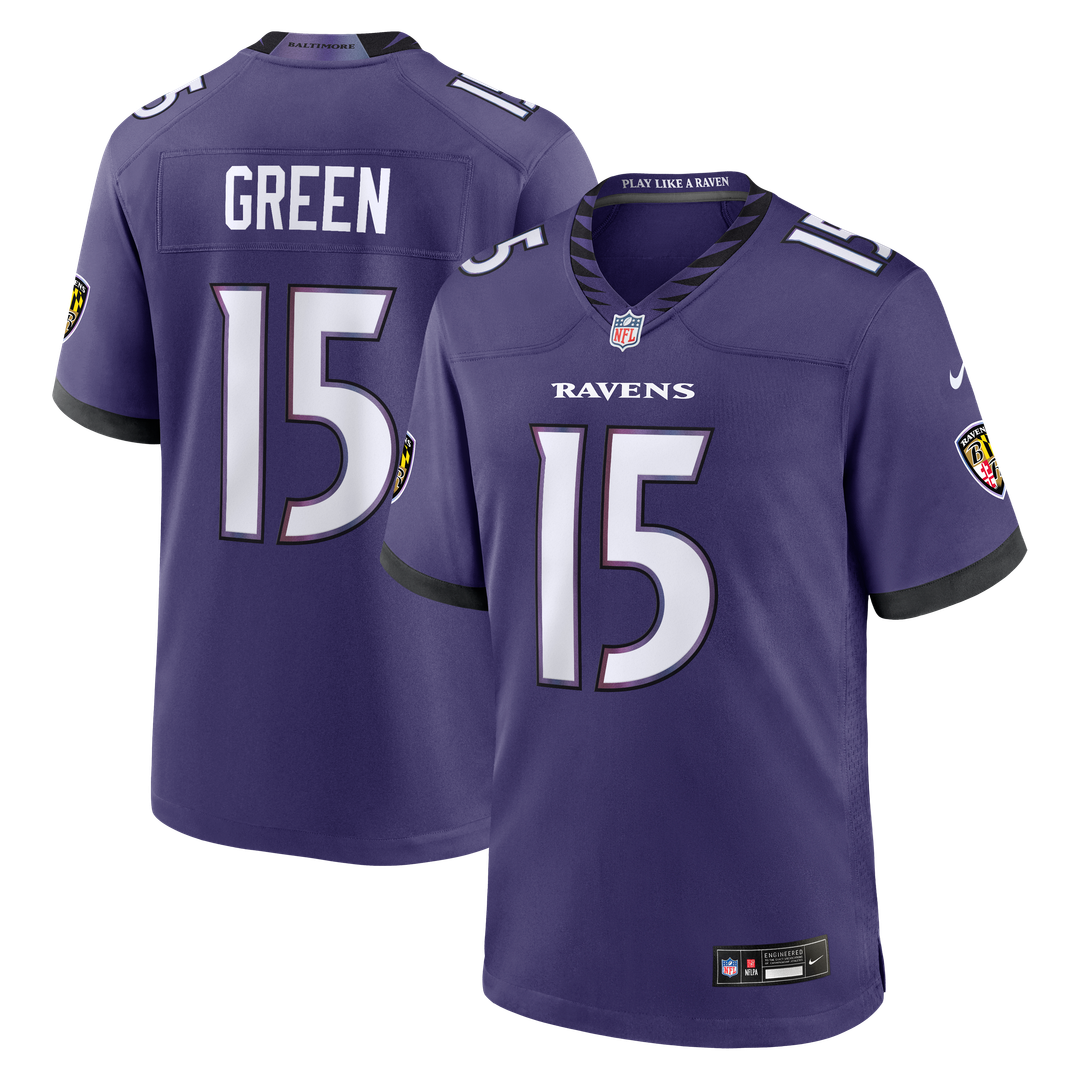 Baltimore Ravens Mike Green Nike Team Game Jersey - Purple