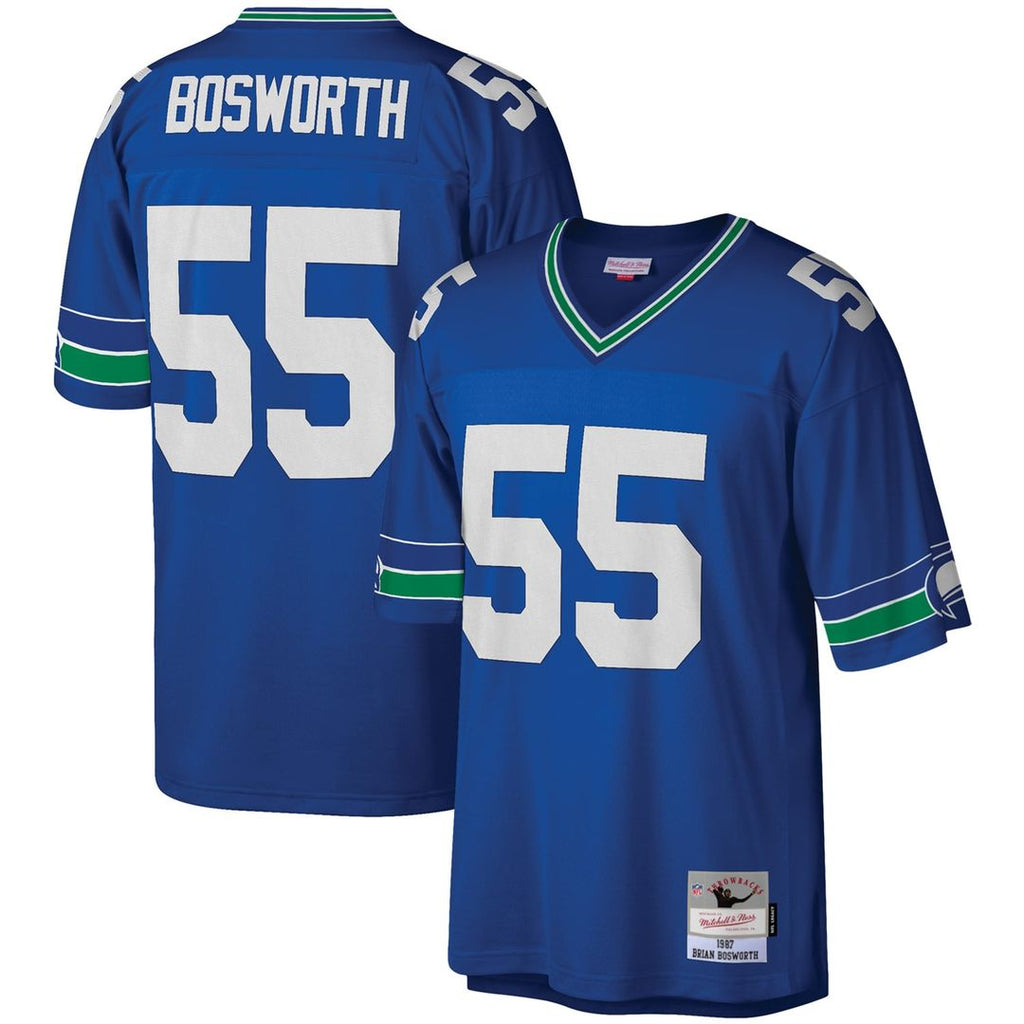 Seattle Seahawks Brian Bosworth Mitchell & Ness Legacy Replica Jersey - Royal