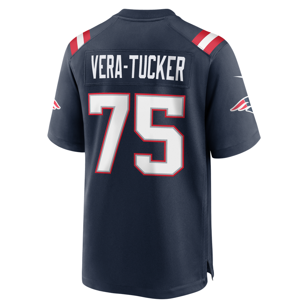 New England Patriots Alijah Vera-Tucker Nike Team Game Jersey - Navy