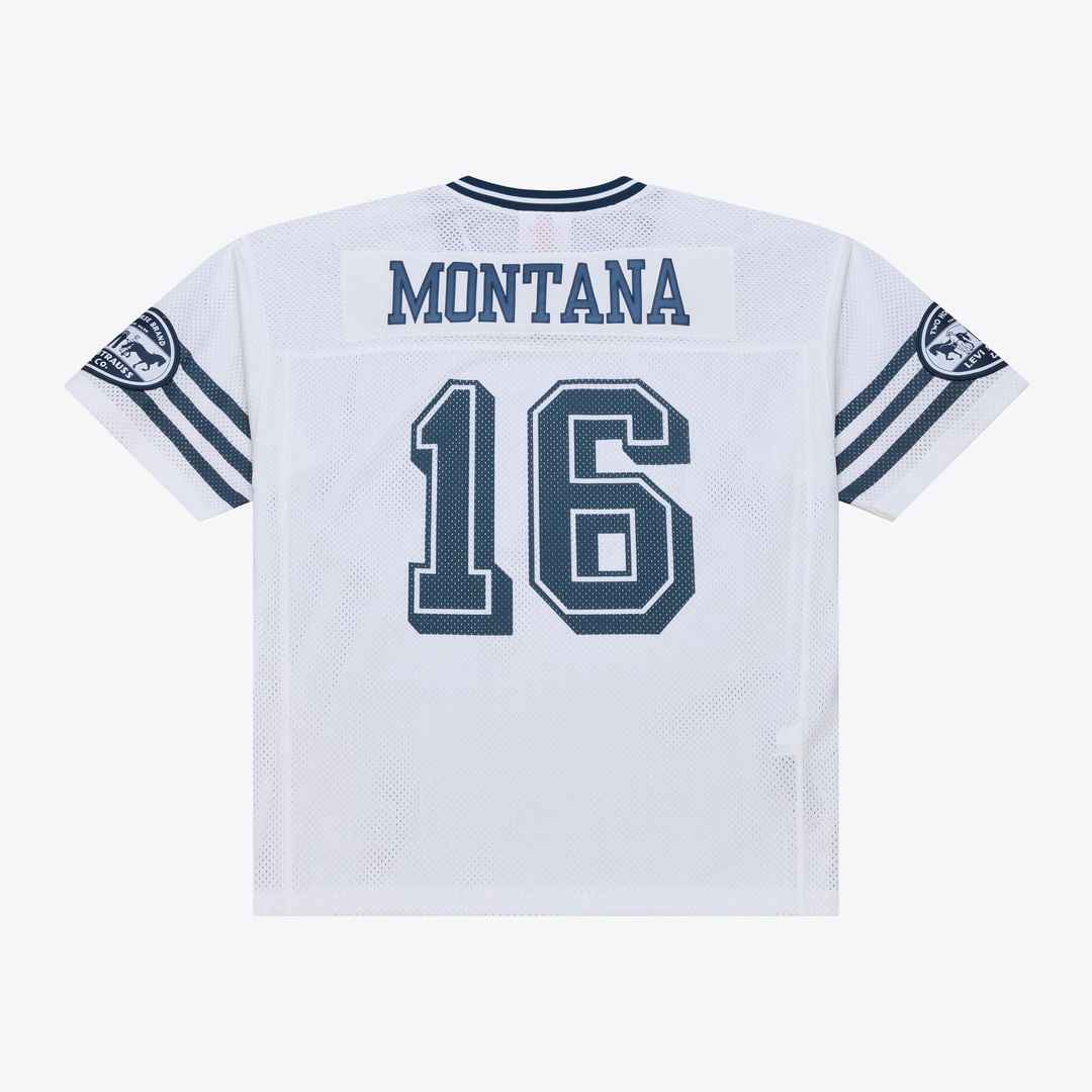 San Francisco 49ers Unisex San Francisco 49ers Joe Montana Mitchell & Ness x Levi's White Legacy Jersey