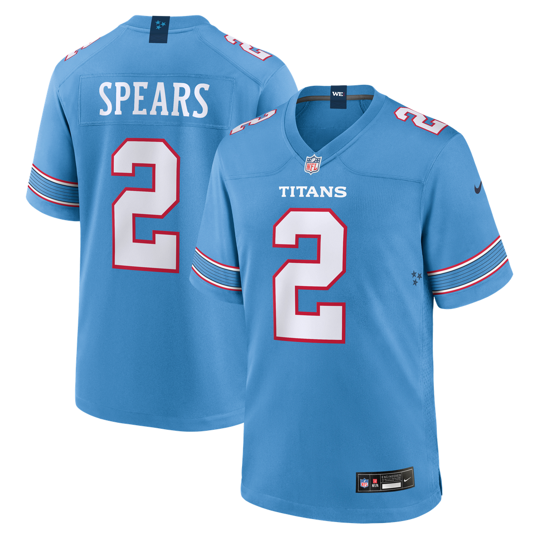 Tennessee Titans Tyjae Spears Nike Game Jersey - Light Blue