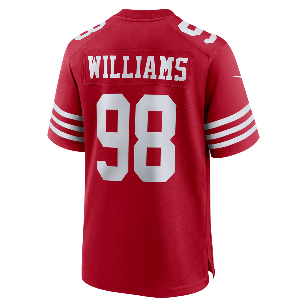 San Francisco 49ers Mykel Williams Nike Game Player Jersey - Scarlet