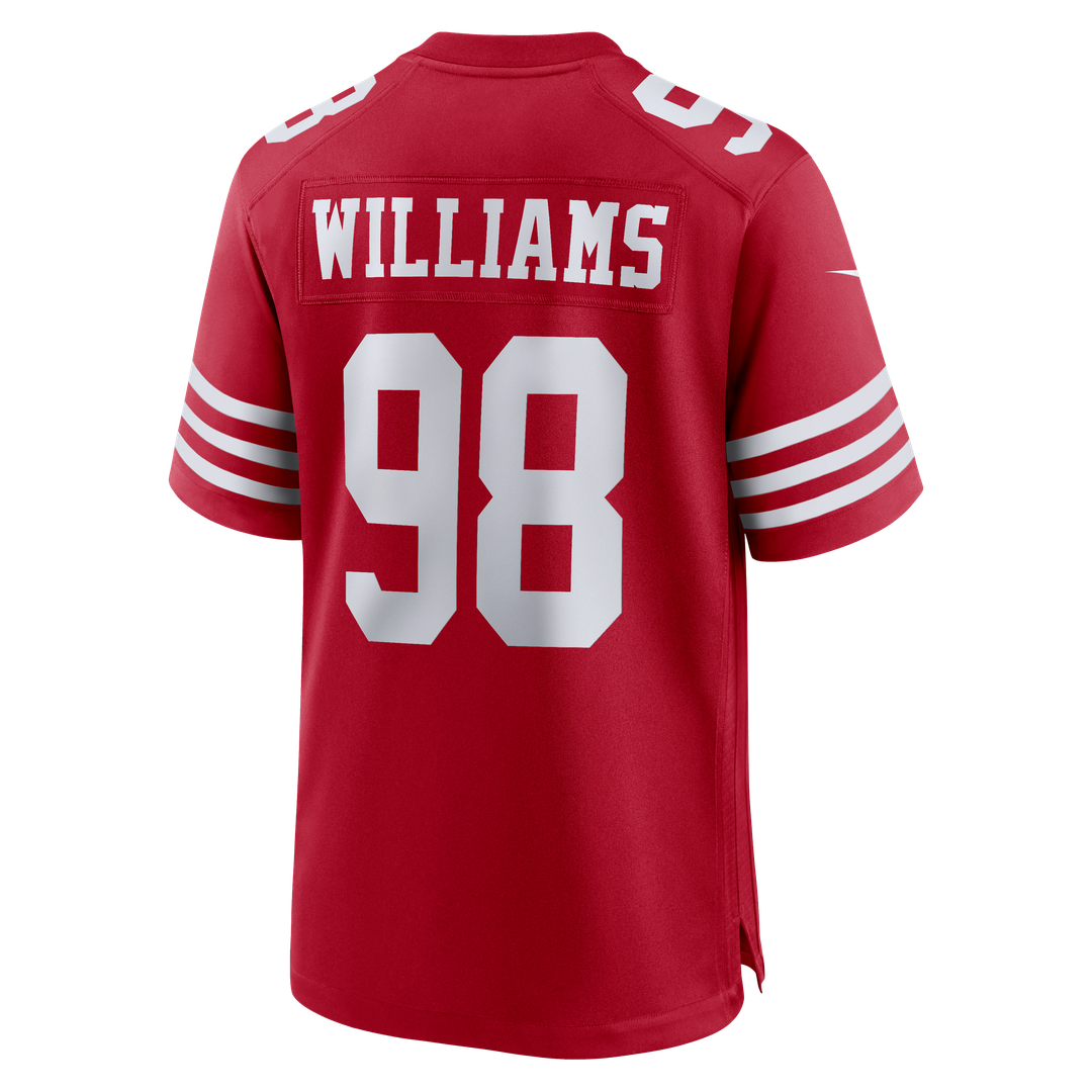 San Francisco 49ers Mykel Williams Nike Game Player Jersey - Scarlet