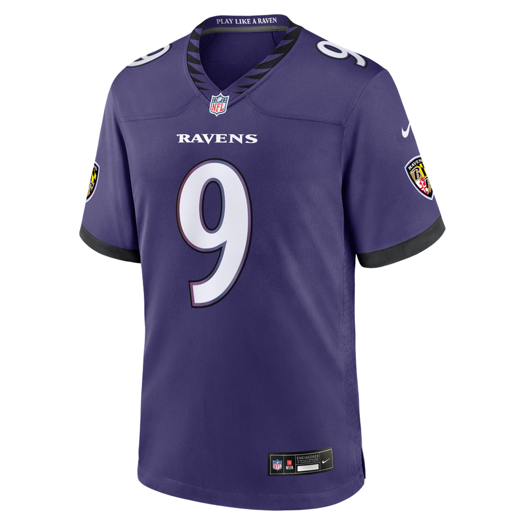 Baltimore Ravens Zion Young Nike Team Game Jersey - Purple