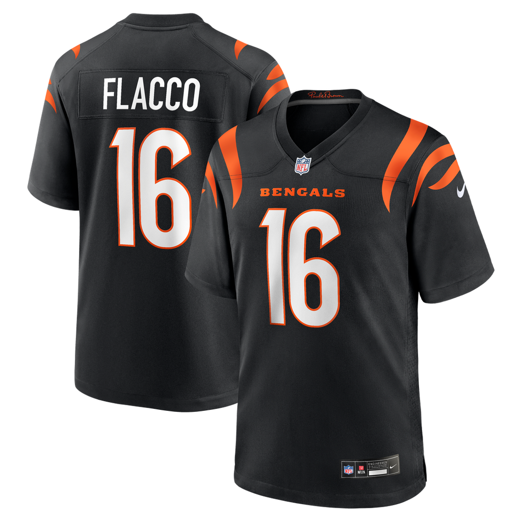 Cincinnati Bengals Joe Flacco Nike Team Game Jersey - Black