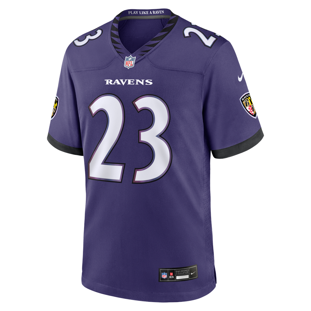 Baltimore Ravens Adam Randall Nike Team Game Jersey - Purple