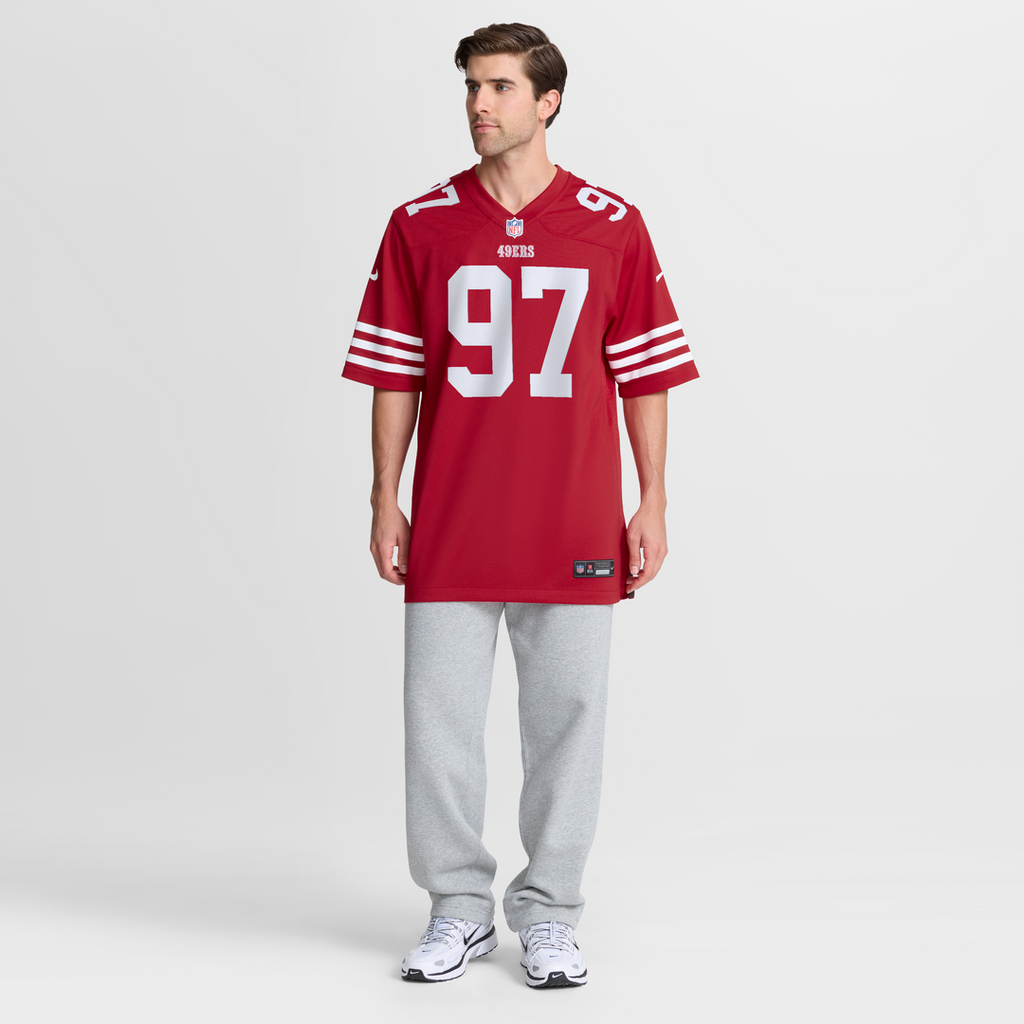 San Francisco 49ers Nick Bosa Nike Team Game Jersey - Scarlet