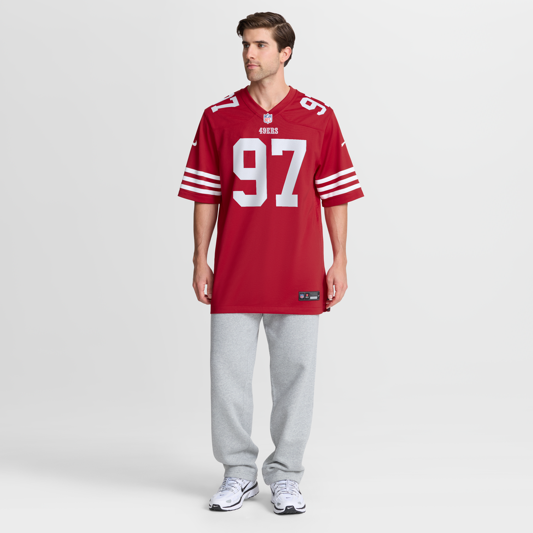 San Francisco 49ers Nick Bosa Nike Team Game Jersey - Scarlet