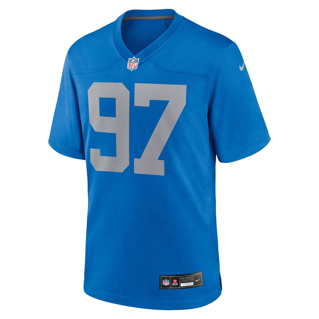 Detroit Lions Aidan Hutchinson Nike Alternate Game Jersey - Blue