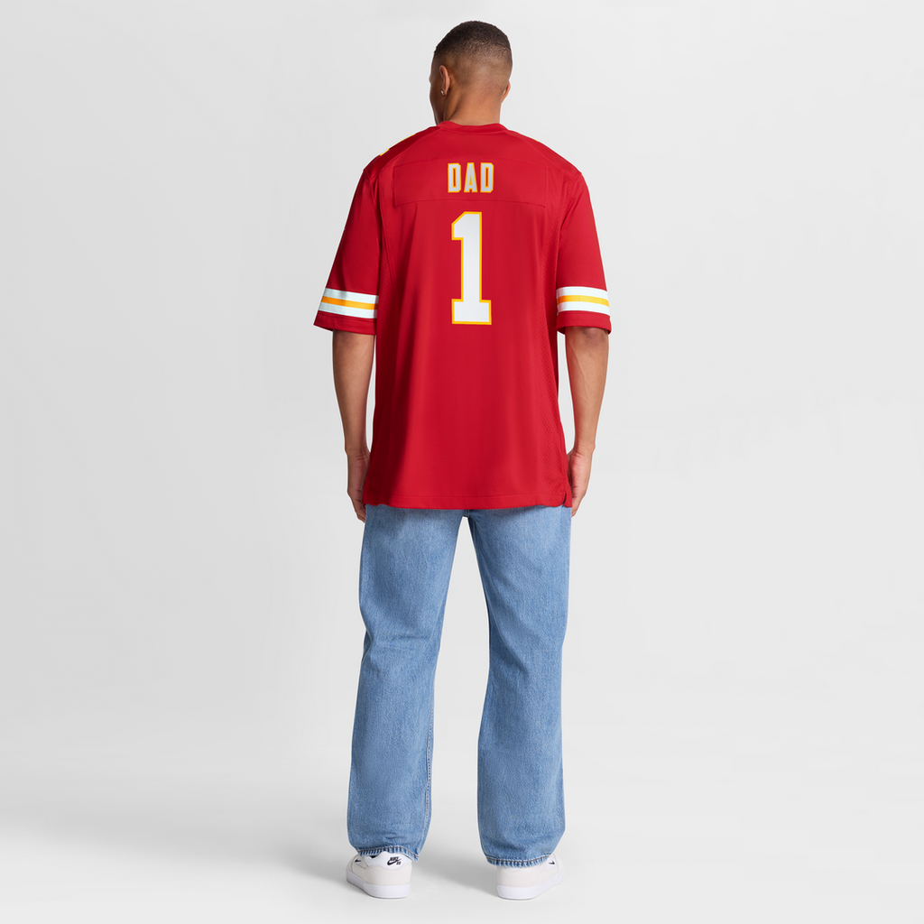 Kansas City Chiefs Number 1 Dad Nike Game Jersey - Red