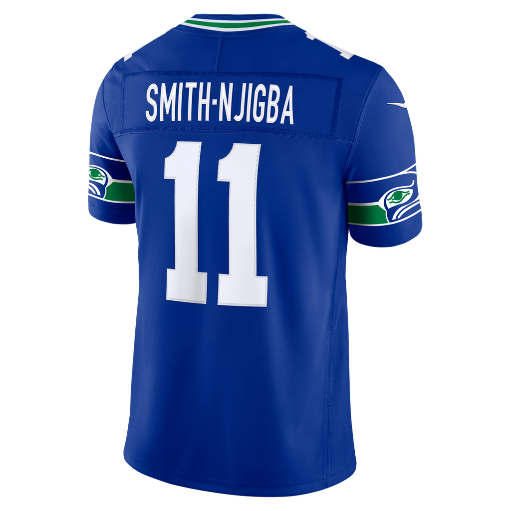 Seattle Seahawks Jaxon Smith-Njigba Nike Alternate Vapor F.U.S.E. Stitched Limited Jersey - Royal