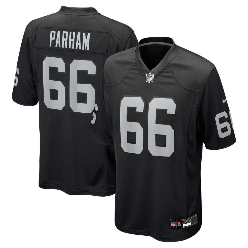 Las Vegas Raiders Dylan Parham Nike Game Player Jersey - Black