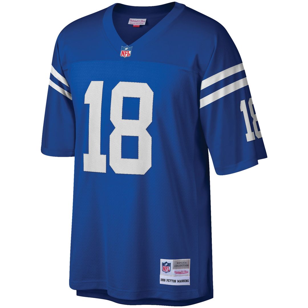 Indianapolis Colts Peyton Manning Mitchell & Ness Big & Tall 1998 Retired Player Replica Jersey - Royal
