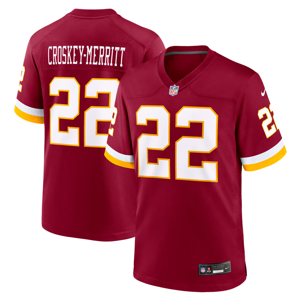 Washington Commanders Jacory Croskey-Merritt Nike Game Jersey - Burgundy