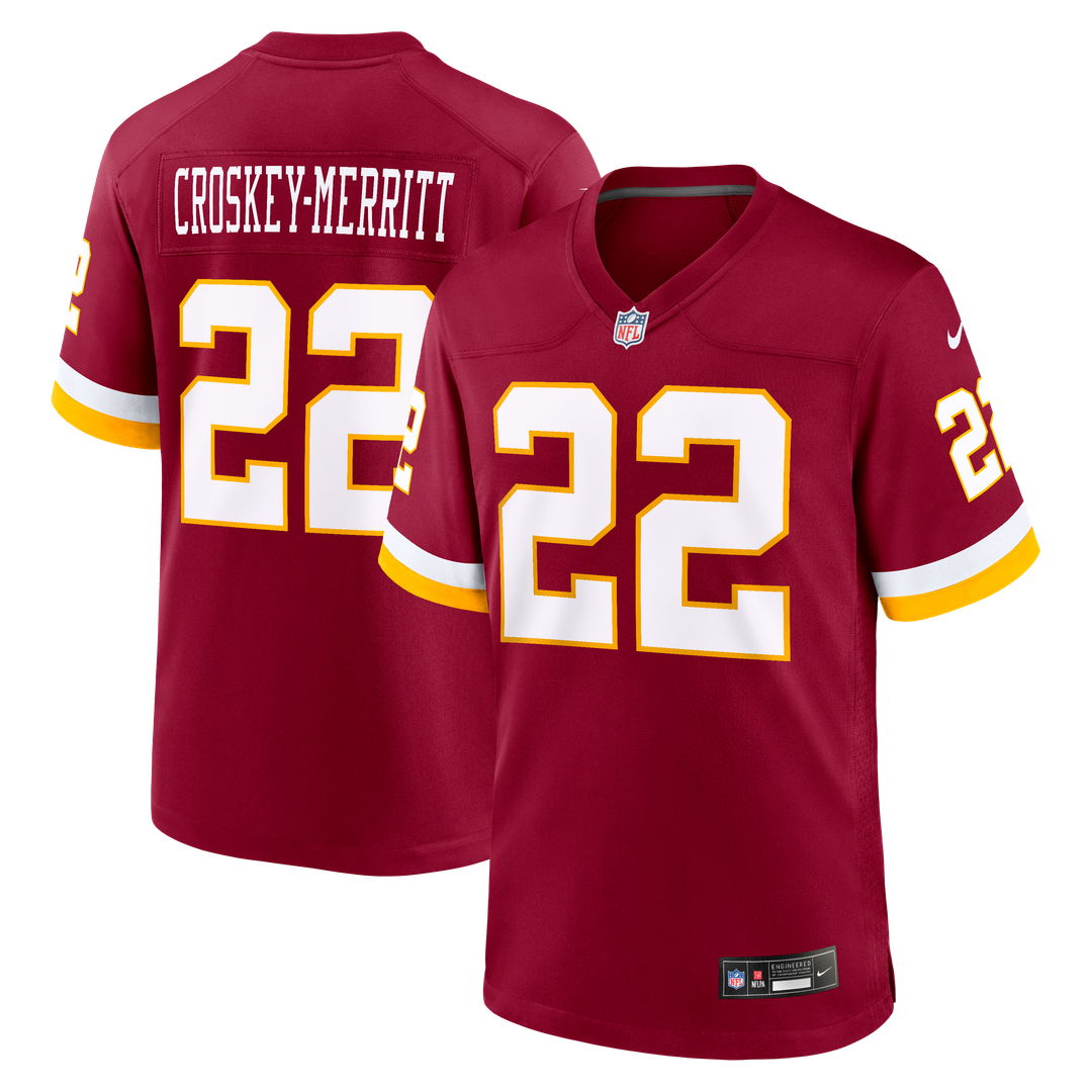 Washington Commanders Jacory Croskey-Merritt Nike Game Jersey - Burgundy
