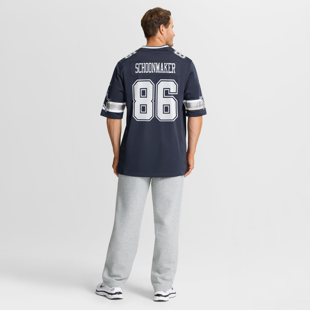 Dallas Cowboys Luke Schoonmaker Nike Team Game Jersey - Navy