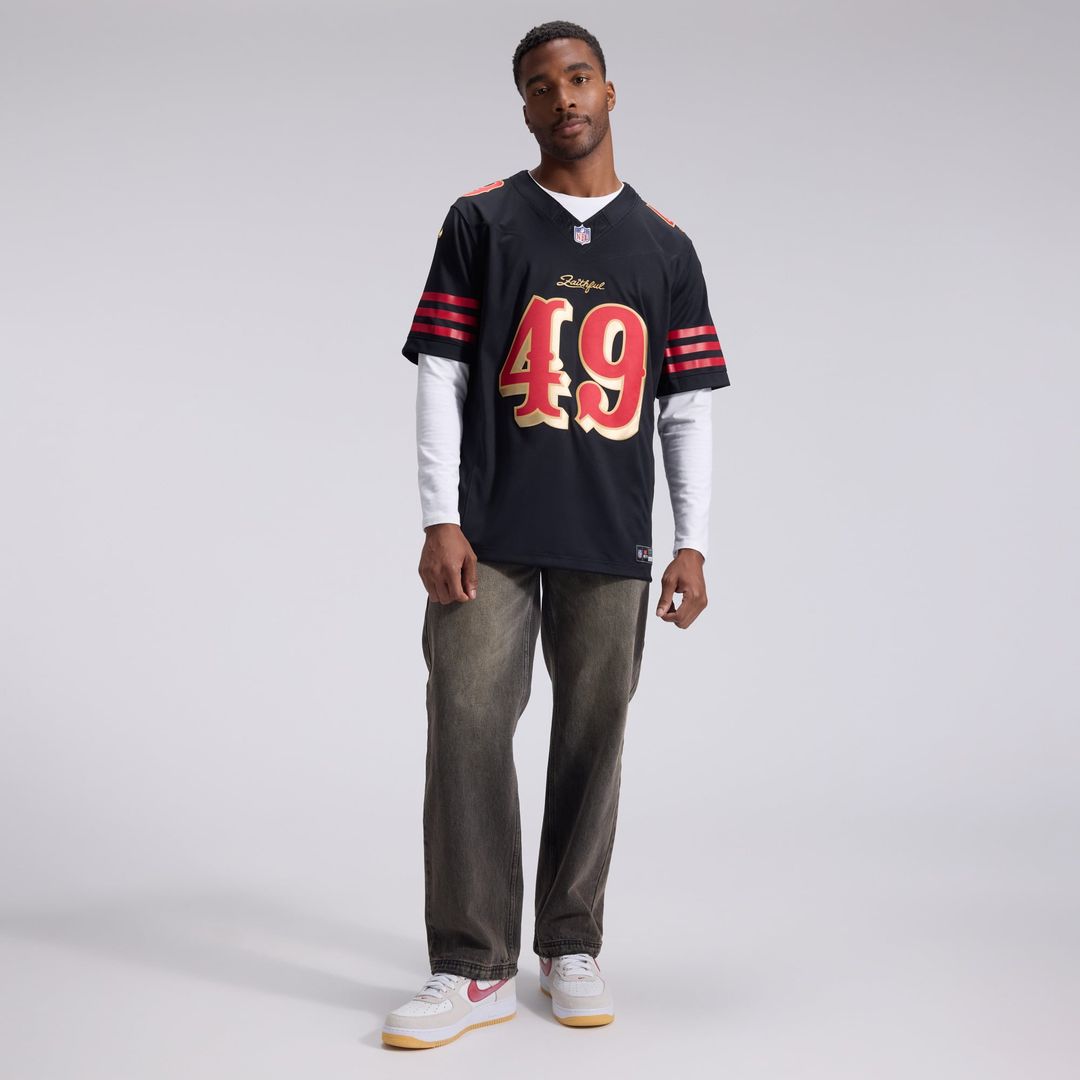 San Francisco 49ers The Faithful Nike Rivalries Collection Stitched Limited Jersey - Black