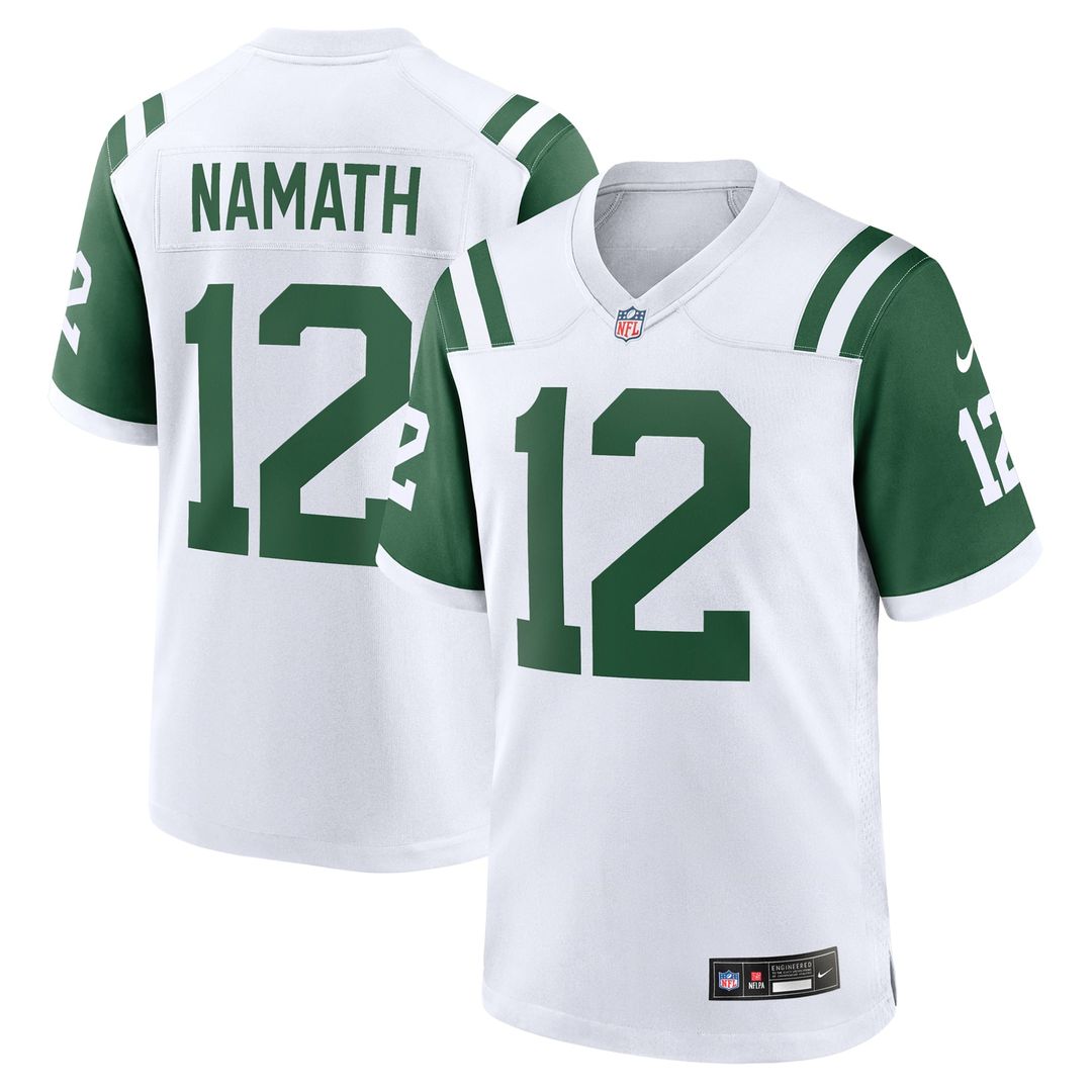 New York Jets Joe Namath Nike Classic Alternate Retired Player Game Jersey - White