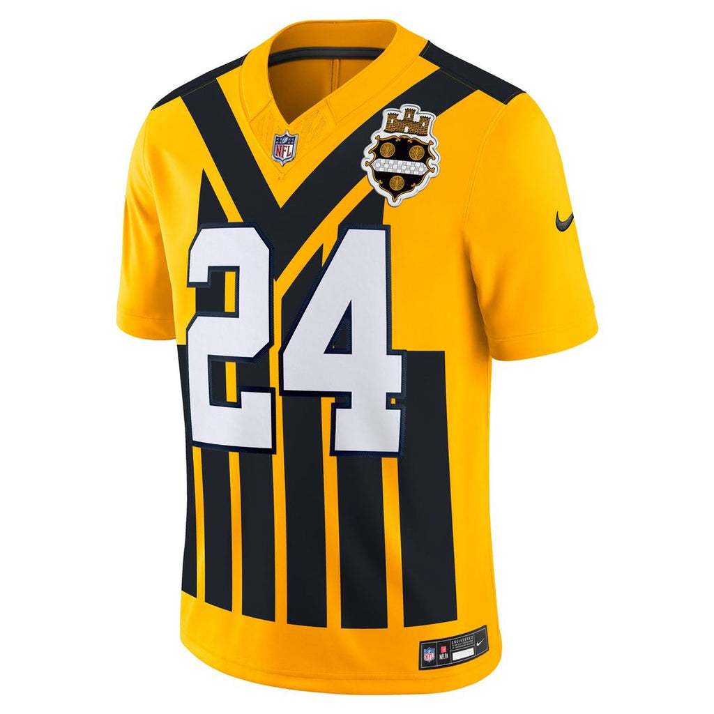 Pittsburgh Steelers Joey Porter Jr. Nike Alternate 1933 Throwback Vapor F.U.S.E. Limited Jersey - Gold