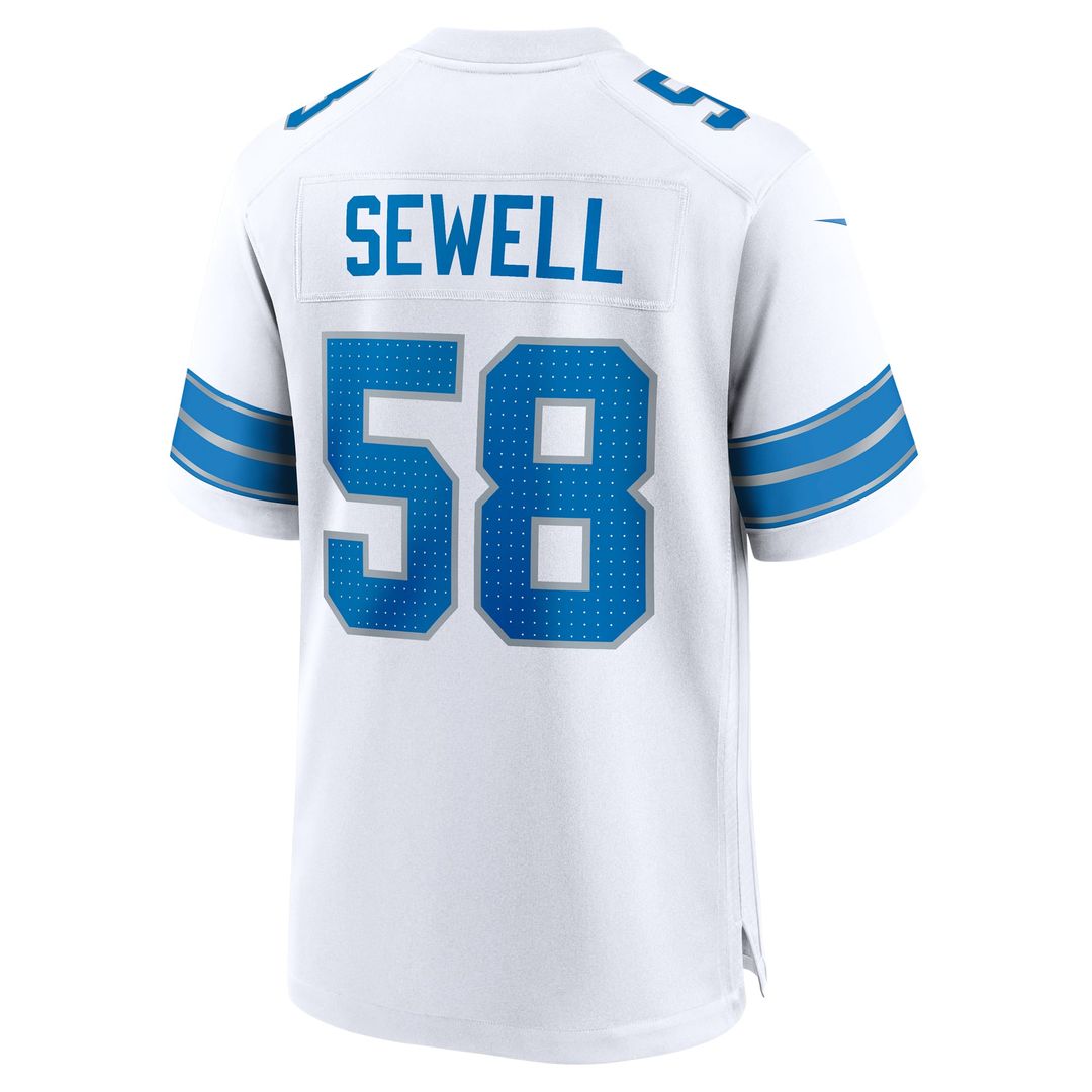Detroit Lions Penei Sewell Nike 2nd Alternate Game Jersey - Black