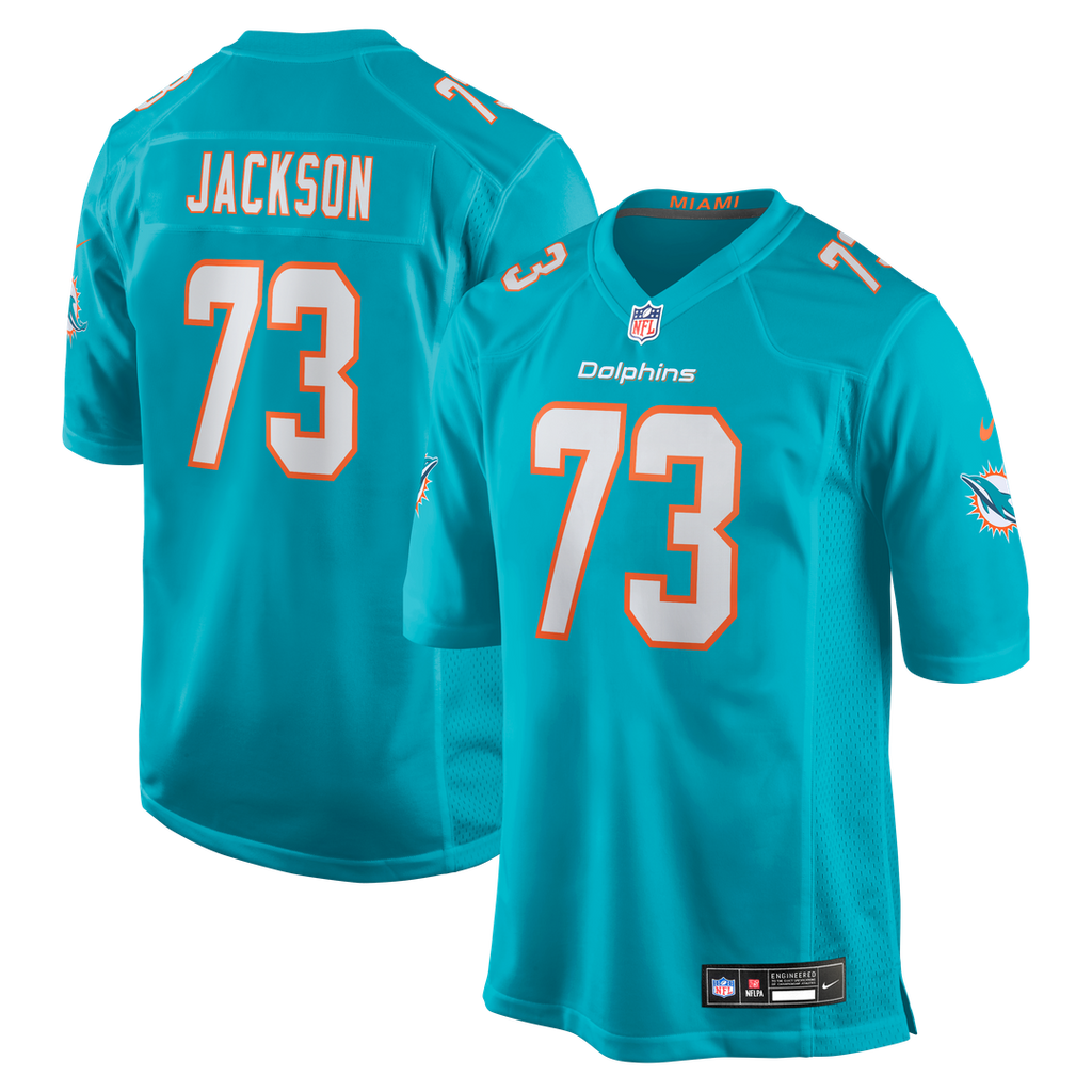 Miami Dolphins Austin Jackson Nike Game Jersey - Aqua