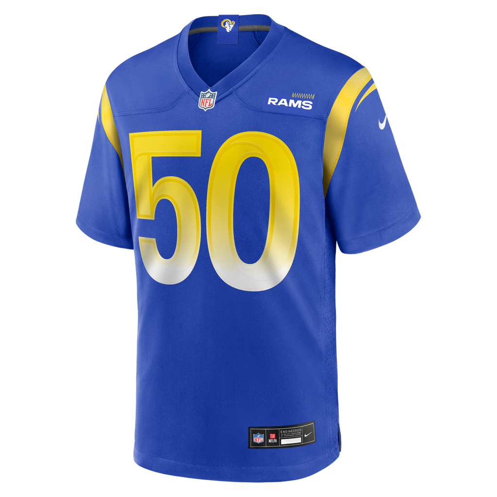 Los Angeles Rams Beaux Limmer Nike Team Game Jersey - Royal