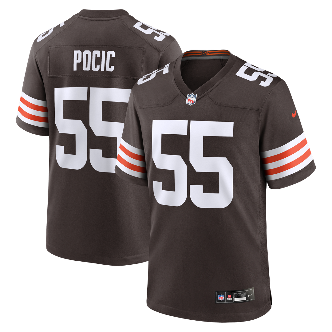 Cleveland Browns Ethan Pocic Nike Game Jersey - Brown