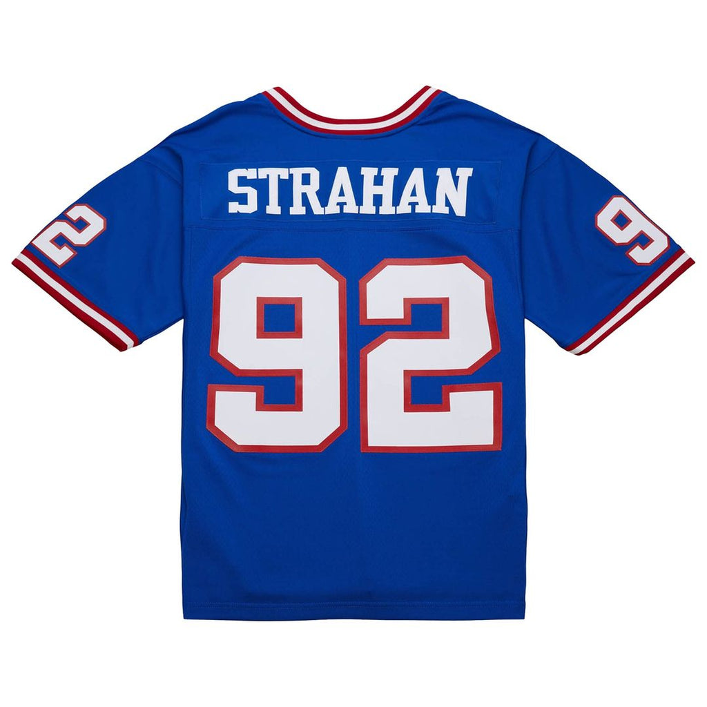 New York Giants Michael Strahan Mitchell & Ness Big & Tall 1993 Retired Player Replica Jersey - Royal