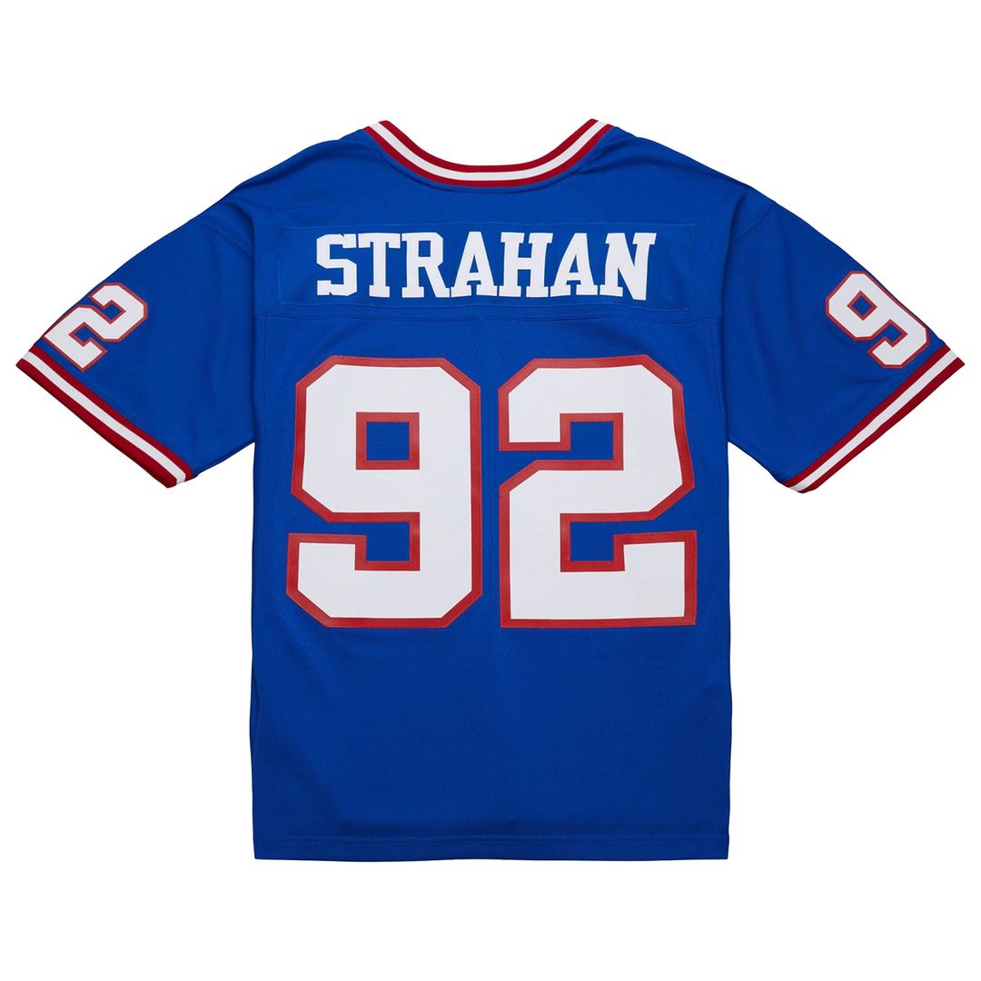 New York Giants Michael Strahan Mitchell & Ness Big & Tall 1993 Retired Player Replica Jersey - Royal