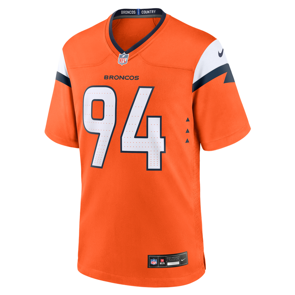 Denver Broncos Jordan Jackson Nike Team Game Jersey - Orange