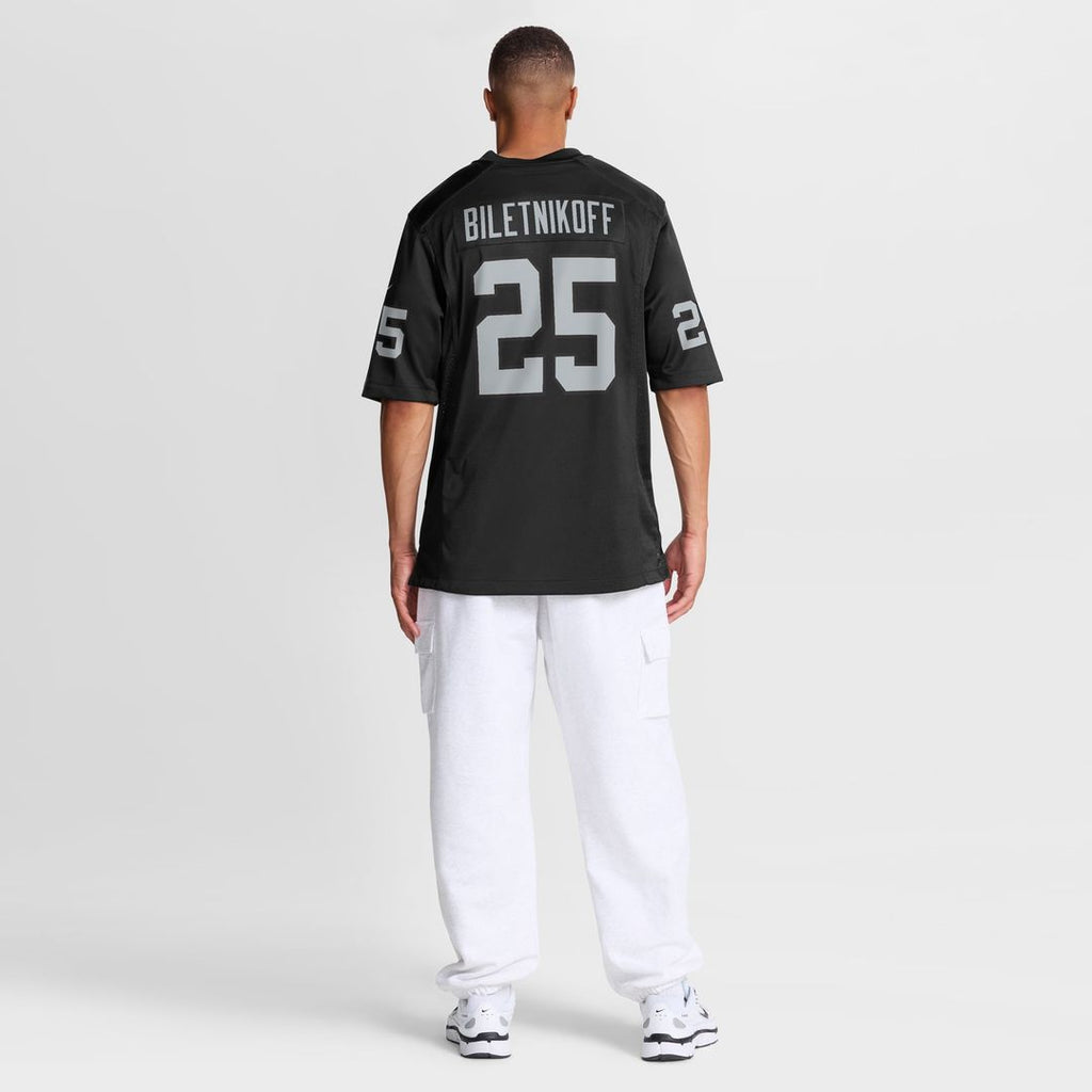 Las Vegas Raiders Fred Biletnikoff Nike Game Retired Player Jersey - Black