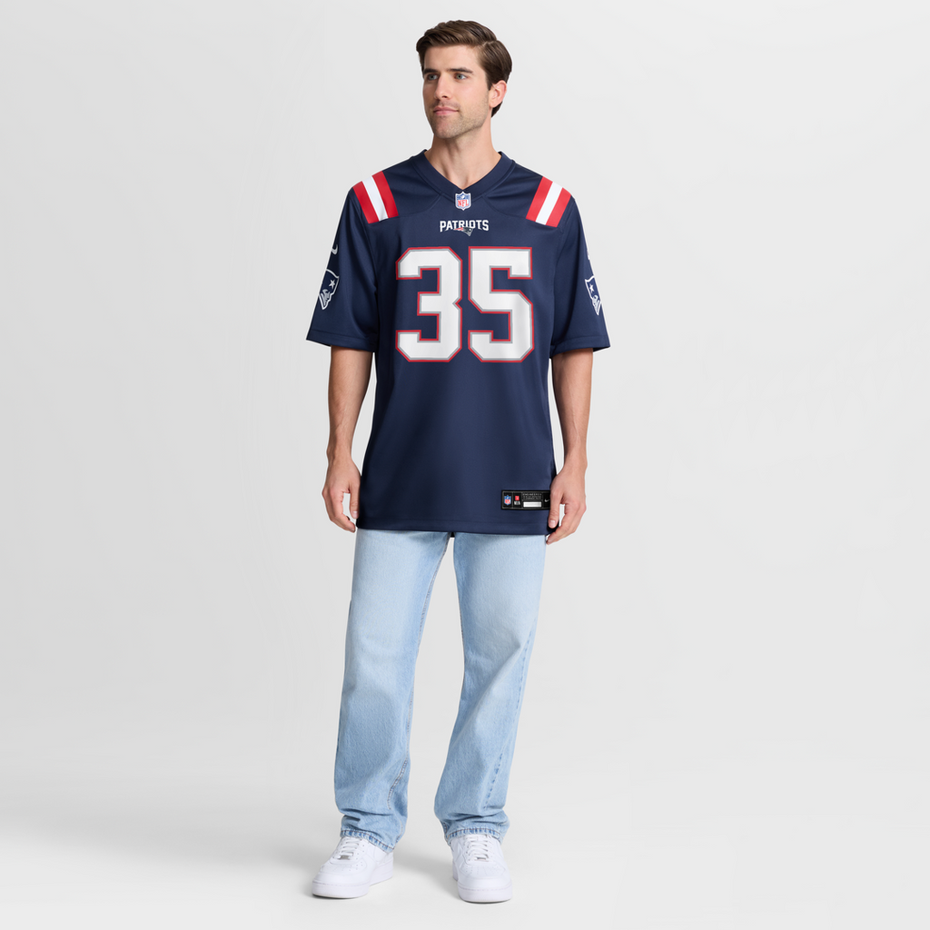 New England Patriots K.J. Britt Nike Team Game Jersey - Navy