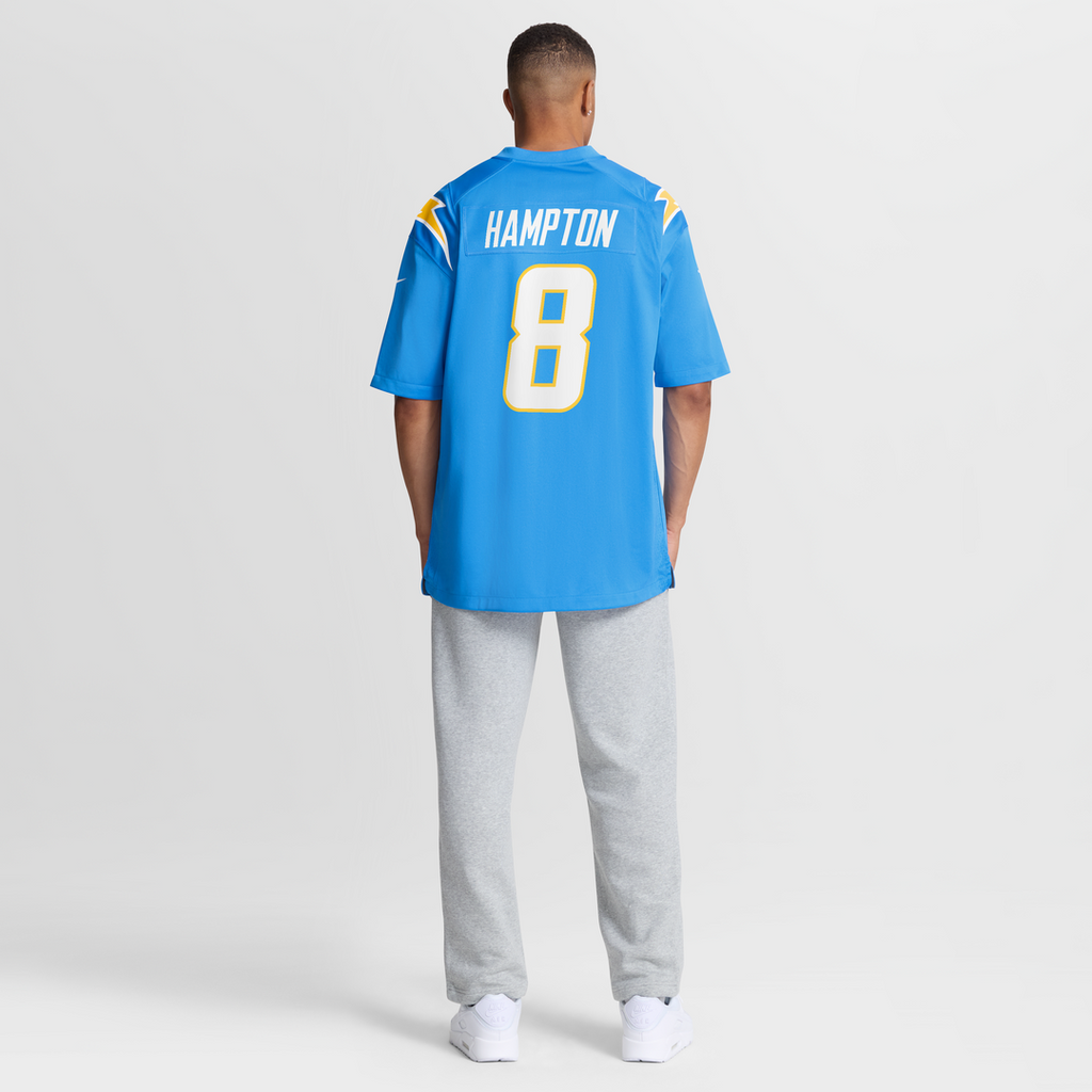 Los Angeles Chargers Omarion Hampton Nike Game Player Jersey - Powder Blue