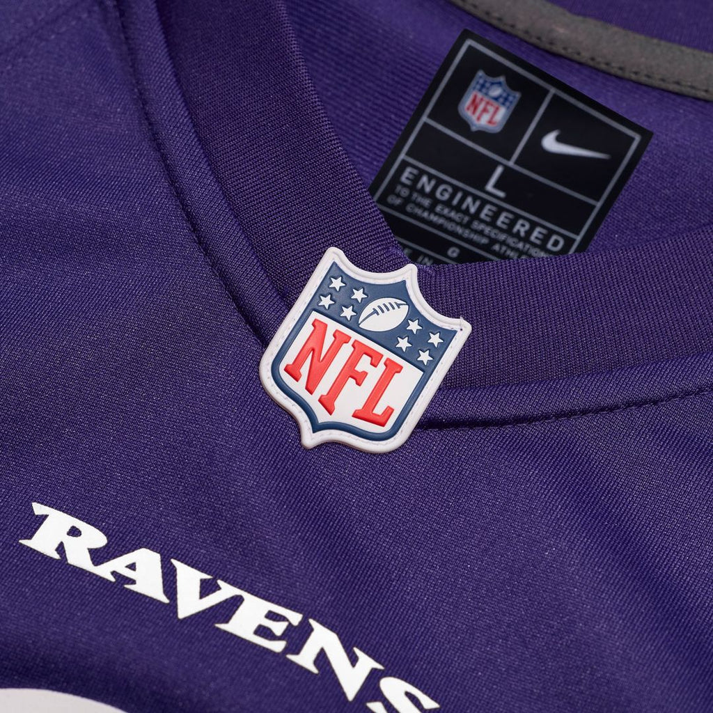 Baltimore Ravens Number 1 Dad Nike Game Jersey - Purple
