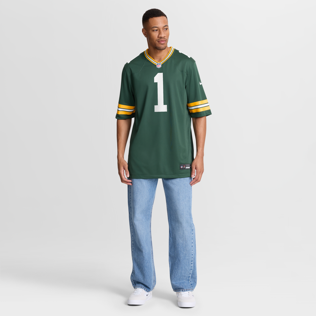 Green Bay Packers Number 1 Dad Nike Game Jersey - Green