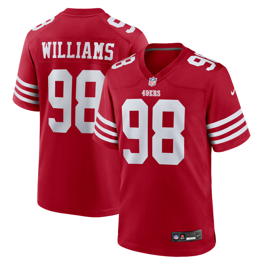 San Francisco 49ers Mykel Williams Nike Game Player Jersey - Scarlet