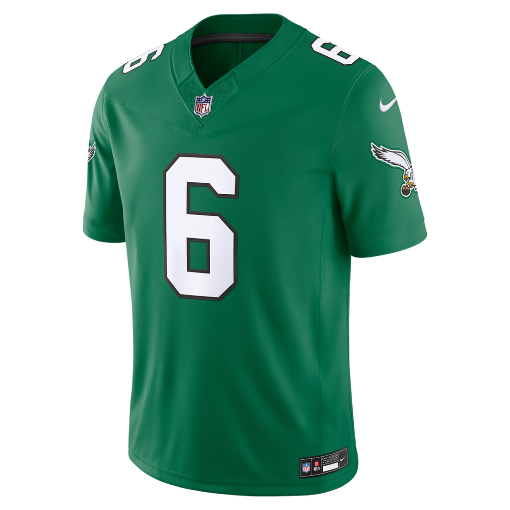 Philadelphia Eagles DeVonta Smith Nike Team Vapor F.U.S.E. Stitched Limited Jersey - Midnight Green