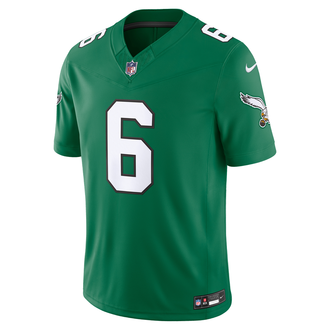 Philadelphia Eagles DeVonta Smith Nike Team Vapor F.U.S.E. Stitched Limited Jersey - Midnight Green