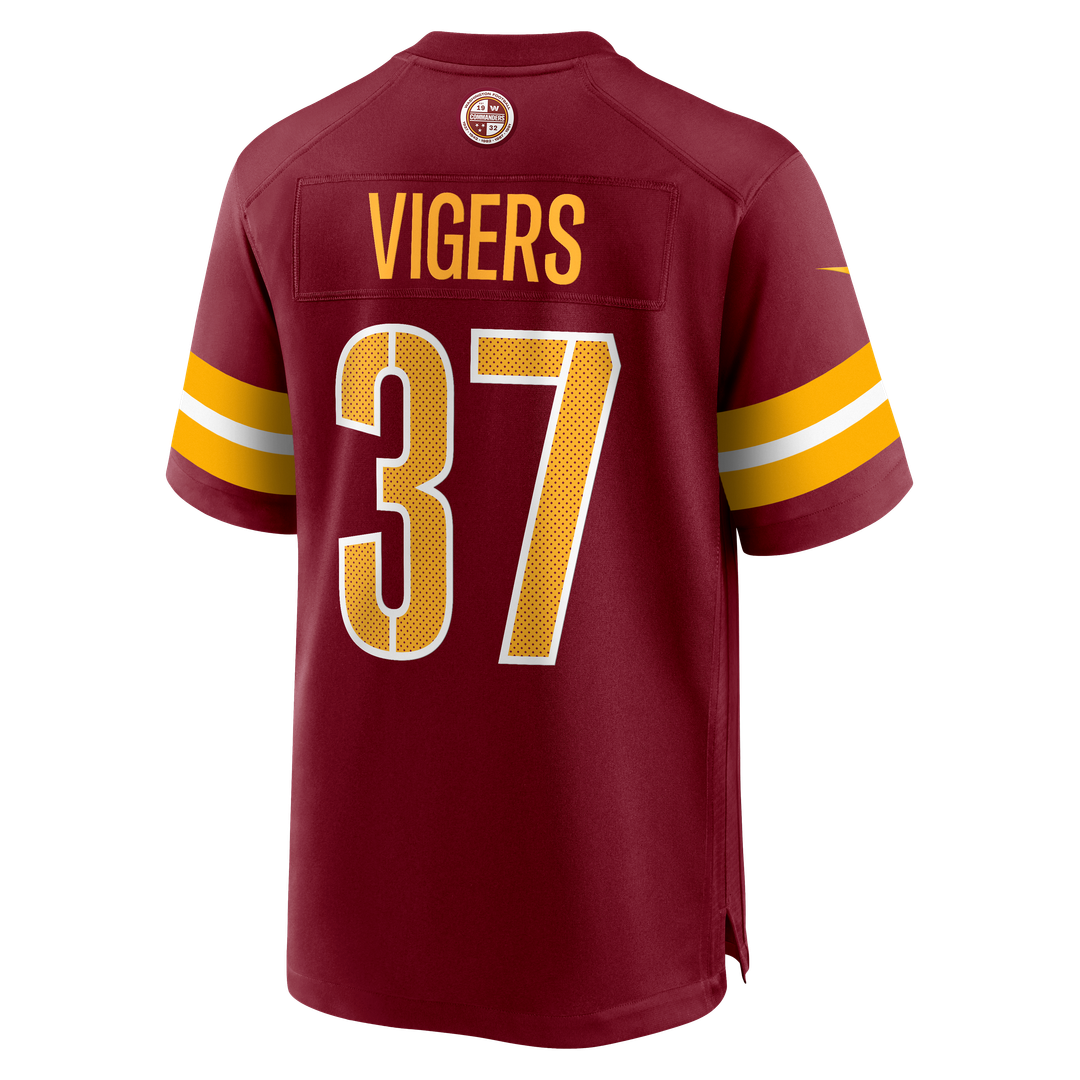 Washington Commanders Car'lin Vigers Nike Team Game Jersey - Burgundy