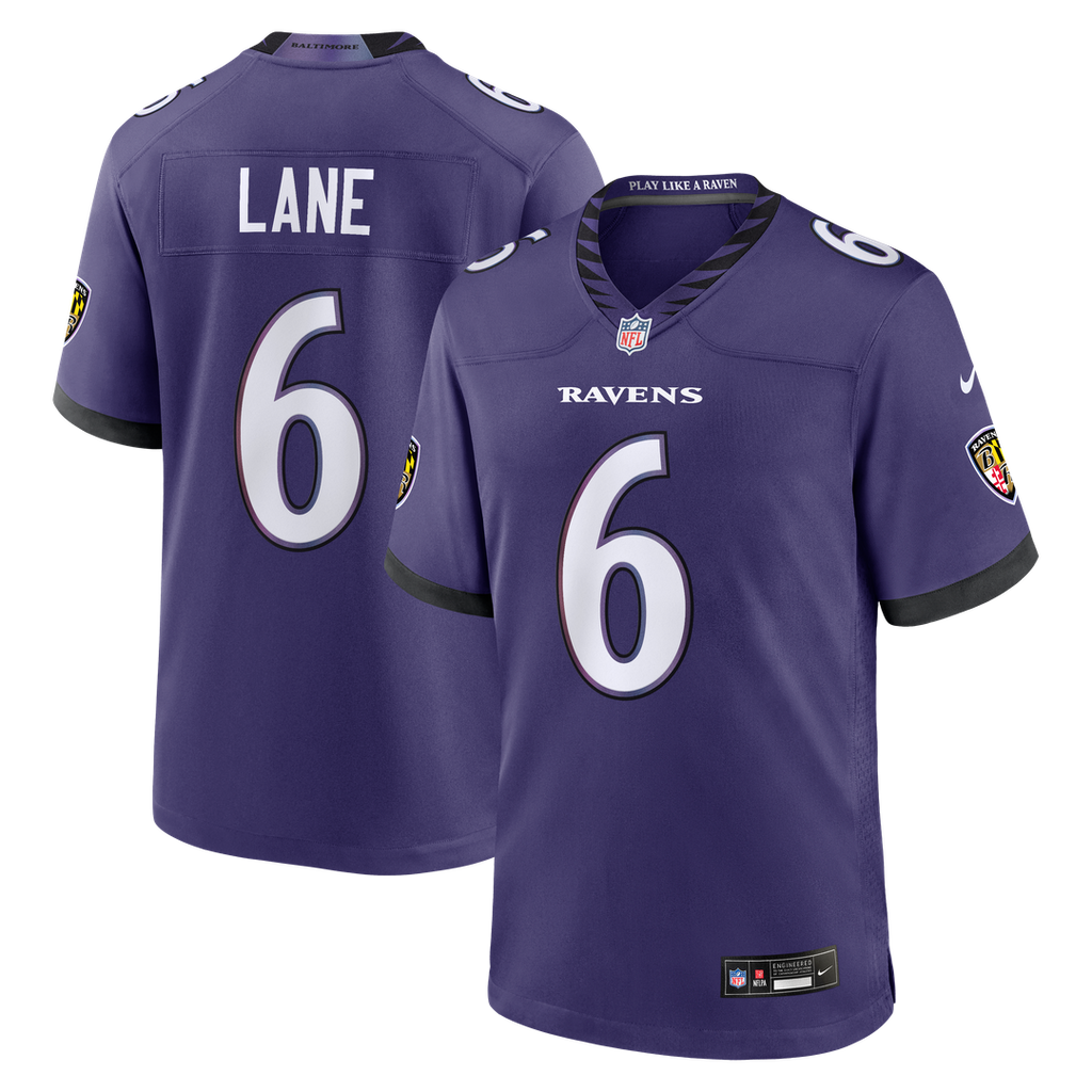 Baltimore Ravens Ja'Kobi Lane Nike Team Game Jersey - Purple